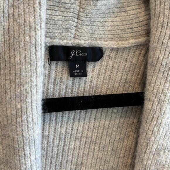 J. Crew Double-Breasted Gray Cardigan Coat in Double Soft Yarn - size Medium - Picture 5 of 6